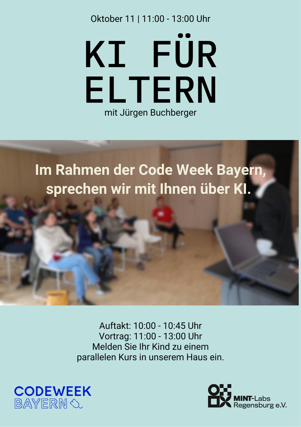 Elternvortag Auftaktevent zur Code Week Bayern 2025