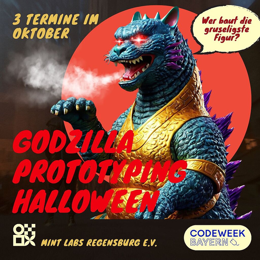 Godzilla Prototyping Halloween - Bau dir deinen eigenen Godzilla!